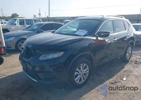 2015 Nissan Rogue Sv from USA, damaged, VIN KNMAT2MTXFP532478